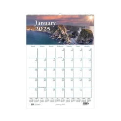 2025 House of Doolittle Earthscapes Scenic 12" x 16.5" Monthly Wall Calendar (378-25)