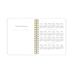 2024 Plato 6" x 7.75" Academic & Calendar Weekly Planner, Paperboard Cover, Black (9781975457396)