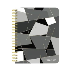 2024-2025 Plato Pen & Ink 6" x 7.75" Academic Weekly Planner, Hardcover, Ivory/Ebony (9781975480417)