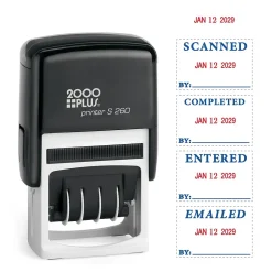 2000 Plus 4-in-1 Date Stamp, Blue and Red Ink (011098)