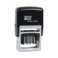 2000 Plus 4-in-1 Date Stamp, Scanned, Completed, Entered, Emailed, Blue and Red Ink (011098)