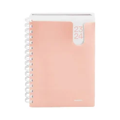 2023-2024 Poppin 6" x 8.5" Academic Weekly & Monthly Planner, Blush (109412)