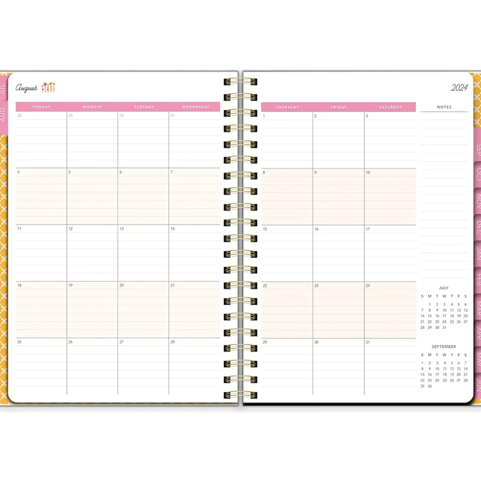 2024-2025 Southworth Rustic Citrus 8.5" x 11" Academic Weekly & Monthly Planner, Multicolor (91366)
