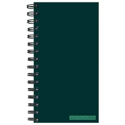 2025 TF Publishing 3.5" x 6.5" Weekly & Monthly Planner, Paperboard Cover, Deep Jade (25-7500)