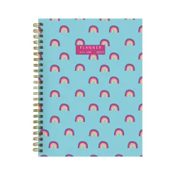 2024-2025 TF Publishing Cali Girl Collection Blue Sky Rainbows 6" x 8" Academic Weekly & Monthly Planner, Paperboard Cover