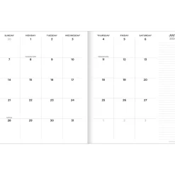 2024-2025 TF Publishing Camo 9" x 11" Academic Monthly Planner, Paperboard Cover, Blue (AY25-4502)