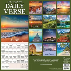 2025 TF Publishing Daily Verse 12" x 12" Monthly Wall Calendar (25-1007)