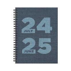 2024-2025 TF Publishing Elements Series Denim 6" x 8" Academic Weekly & Monthly Planner, Paperboard Cover, Blue (AY25-9202)
