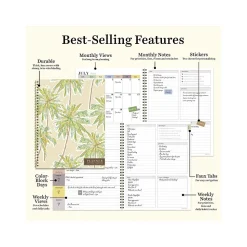 2024-2025 TF Publishing White Lotus Series Positano Palms 8.5