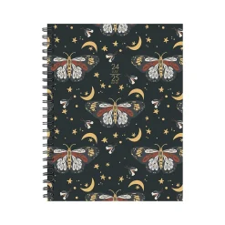 2024-2025 Willow Creek Butterfly Moon 6.5" x 8.5" Academic Weekly & Monthly Planner, Paper Cover, Multicolor (47736)