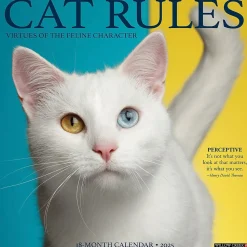 2025 Willow Creek Cat Rules 12" x 12" Monthly Wall Calendar (42199)