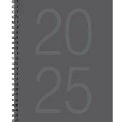 2025 Willow Creek Charcoal Gray 8.5" x 11" Weekly & Monthly Planner Cover (48900)