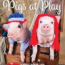2025 Willow Creek Pigs at Play 12" x 12" Monthly Wall Calendar (44469)