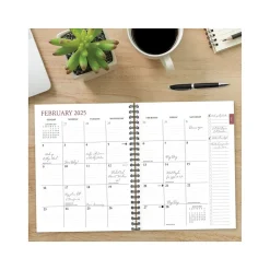 2024-2025 Willow Creek Plum Abstract 8.5" x 11" Academic Weekly & Monthly Planner, Paper Cover, Multicolor (47606)