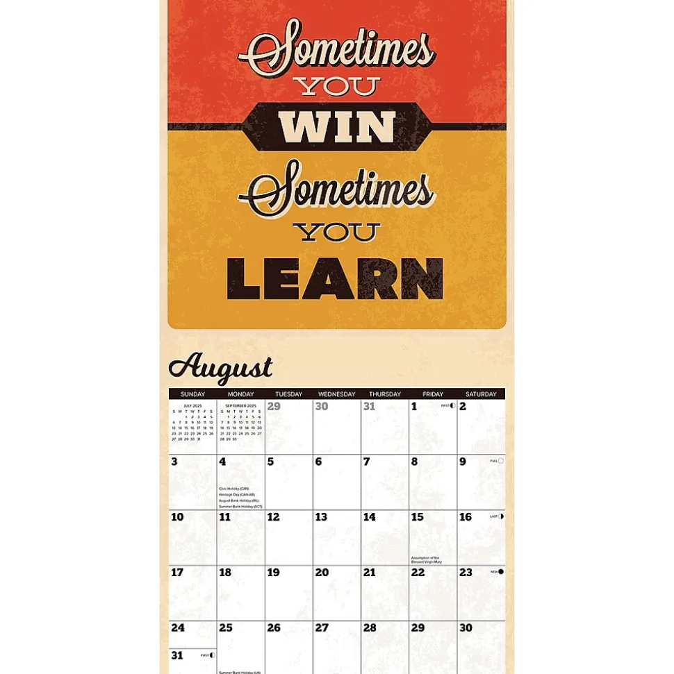 2025 Willow Creek Positive Affirmations 12" x 12" Monthly Wall Calendar (46296)