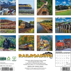 2025 Willow Creek Railroading 12" x 12" Monthly Wall Calendar (44629)