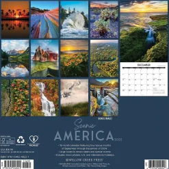 2025 Willow Creek Scenic America 12" x 12" Monthly Wall Calendar (48221)