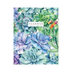 2024-2025 Willow Creek Succulents 7.5" x 9.5" Academic Monthly Planner, Paper Cover, Multicolor (47644)