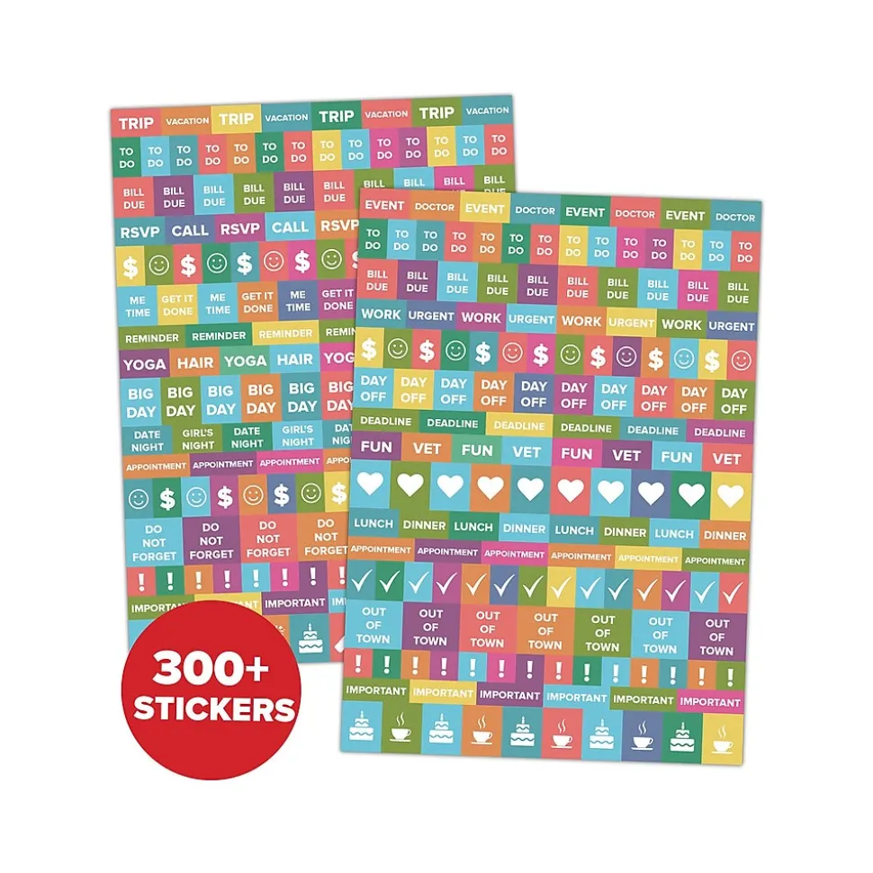 2024-2025 Willow Creek Succulents 6.5" x 8.5" Academic Weekly & Monthly Planner, Paper Cover, Multicolor (47477)