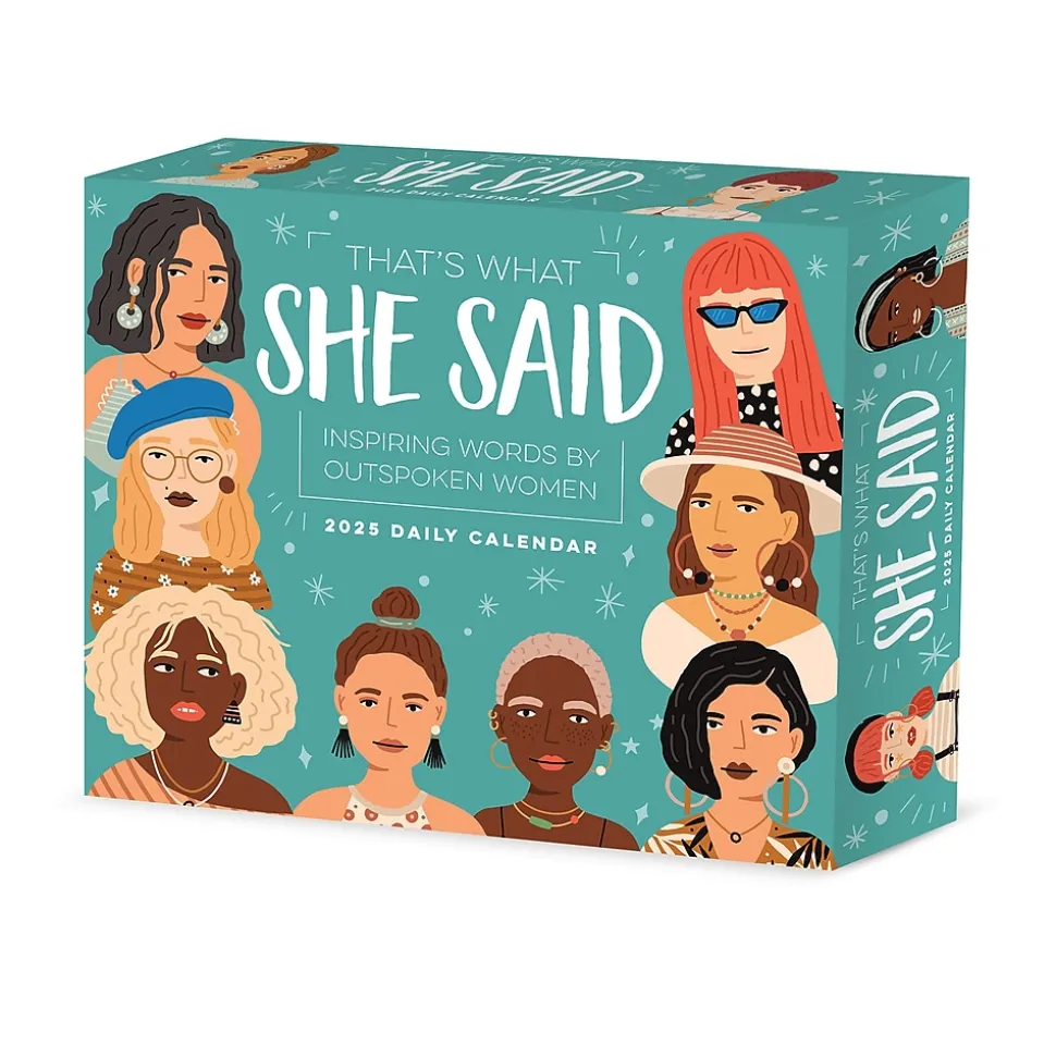 2025 Willow Creek That's What She Said, Inspiring Women Quotes 6" x 5.5" Day-to-Day Calendar (41031)