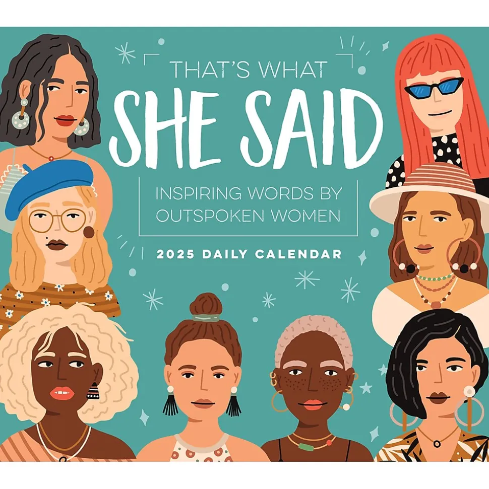 2025 Willow Creek That's What She Said, Inspiring Women Quotes 6" x 5.5" Day-to-Day Calendar (41031)