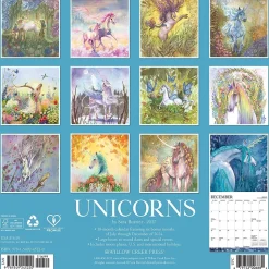 2025 Willow Creek Unicorns 12" x 12" Monthly Wall Calendar (45220)