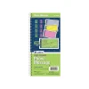 Adams High Impact Phone Message Pad, 5.25" x 11", Wide Ruled, Blue/Yellow/Green/Pink, 50 Sheets/Pad (SC1153RB)