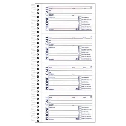 Adams Phone Message Pad, 5.5" x 11", White, 100 Sheets/Pad, 2 Pads/Pack (SC1154-2D)