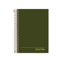 Ampad Gold Fibre Subject Notebooks, 5" x 7", College Ruled, 100 Sheets, Green (20-801R)