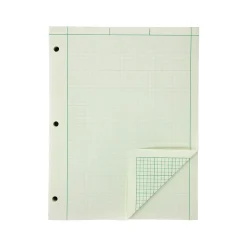 Ampad Graph Pad, 8.5" x 11", Graph Ruled, Green Tint, 200 Sheets/Pad (22-144)