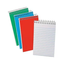 Ampad Memo Pads, 3" x 5", Narrow, Assorted, 60 Sheets/Pad, 3 Pads/Pack (OXF 45-093)