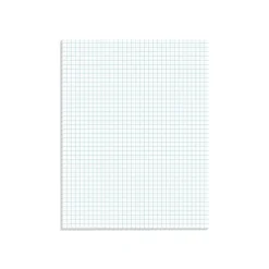 Ampad Notepad, 8.5" x 11", Graph, White, 50 Sheets/Pad (TOP22-000)