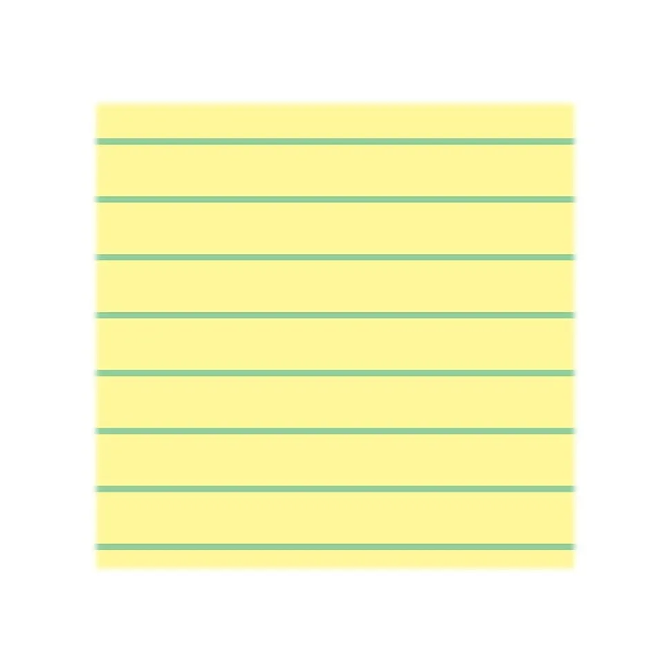 Ampad Notepad, 8.5" x 11.75", Narrow, Canary, 100 Sheets/Pad (TOP 20-246)
