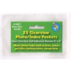 Ashley Heavyweight Sheet Protector, 4" x 6", Clear, 25 Per Pack, 5 Packs (ASH10407-5)