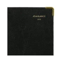 AT-A-GLANCE Fine Pocket Hardcover Diary, 3" x 5", Ruled, Black (70-1111-05-25)
