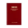 AT-A-GLANCE Standard Hardcover 2025 Daily Diary, 5.75" x 8.25", Wide-Ruled, Red (SD387-13-25)