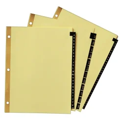 Avery A-Z Leather Dividers, 26-Tabs, Gold (11350)