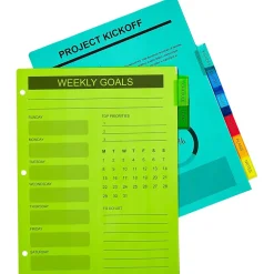 Avery Big Tab Insertable Plastic Dividers, 8 Tabs, Multicolor, 24 Sets/Carton (11903)