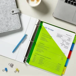 Avery Big Tab Insertable Plastic Divider, 5 Tabs, Multicolor, 1 Set (11902)