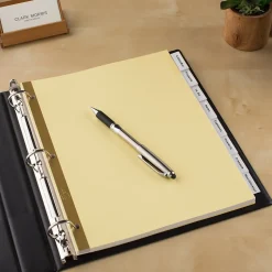 Avery Big Tab Insertable Paper Dividers, Clear 8 Tab, Buff (11112)