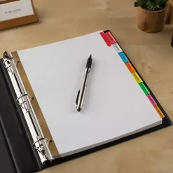 Avery Big Tab Insertable Paper Dividers, 8 Tabs, White with Multicolor Tabs (11123)