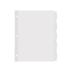 Avery Big Tab Printable Paper Dividers with White Labels, 5 Tabs, 20 Sets/Pack (11434)
