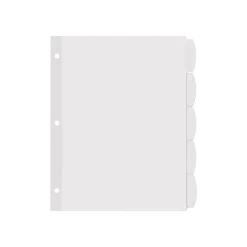 Avery Big Tab Printable Paper Dividers with White Labels, 5 Tabs, 4 Sets/Pack (11432)