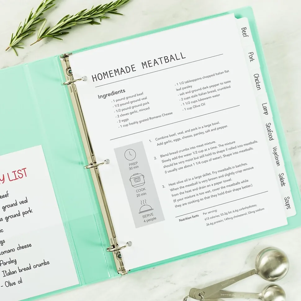 Avery Big Tab Write & Erase Paper Dividers, 8 Tab, White, 48 Sets/Carton (23078CT)