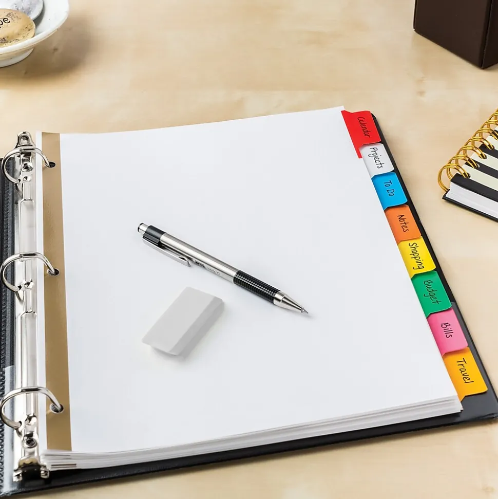 Avery Big Tab Write & Erase Paper Divider, 8 Tabs, Multicolor, 1 Set (23079)
