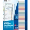 Avery Binder Pockets, 3-Hole Punched, Clear, 5/Pack (76004)