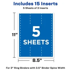 Avery Binder Spine Inserts, 3