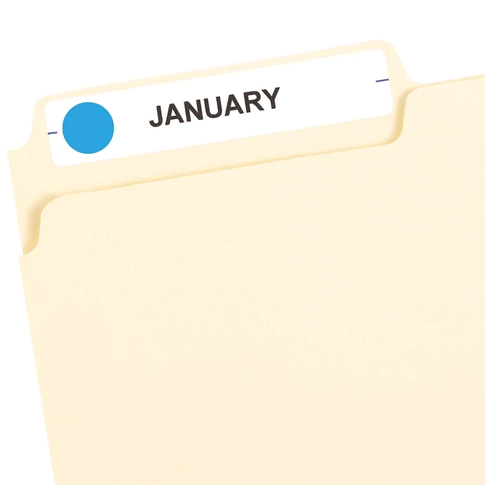 Avery Color-Coding Labels, 1/2 " Dia, Light Blue, Non-Printable, 840 Labels/Pack (5050)