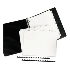 Avery Copier Tab Dividers, Unpunched, 5 Tab, White, 30 Sets/Box (20405)