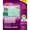 Avery Easy Peel Laser Shipping Labels, 2" x 4", Clear, 500 Labels/Box (5663)